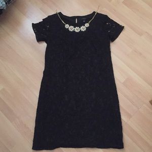 Ann Taylor black lace dress